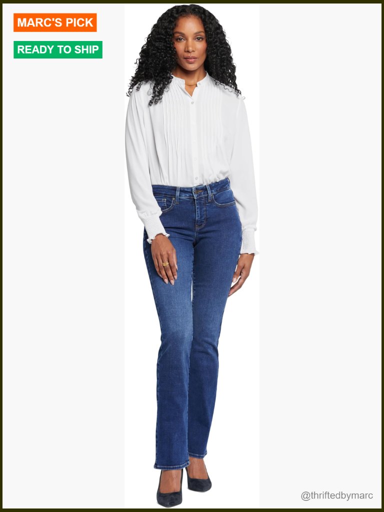 Bootcut Jeans With 32 Inseam Stretch Denim Mid Rise Fit